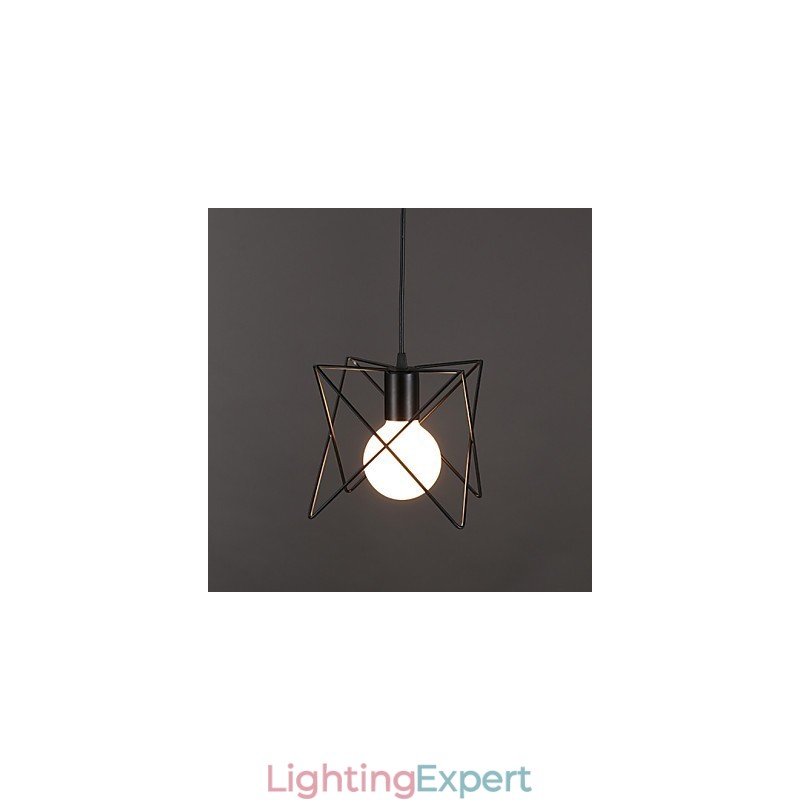 Contracted And Contemporary Creative Design Single Wrought Iron Head Droplight