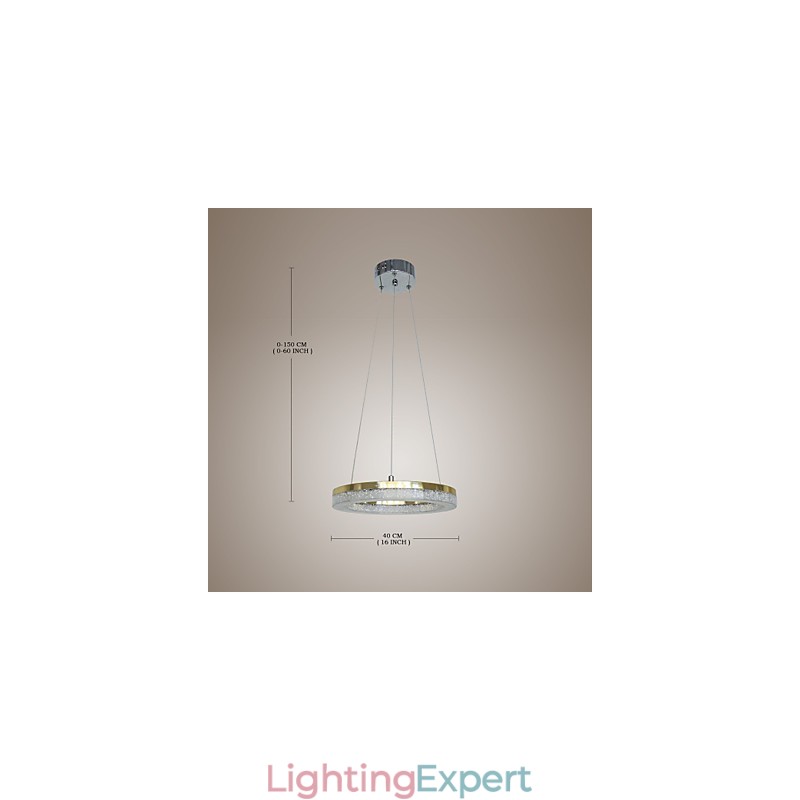 Crystal Pendant Light Golden Modern Lamp