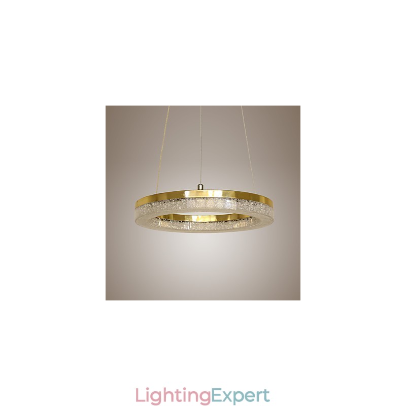 Crystal Pendant Light Golden Modern Lamp