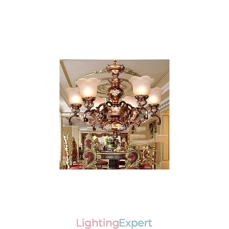 Chandelier Traditional Classic Retro Metal