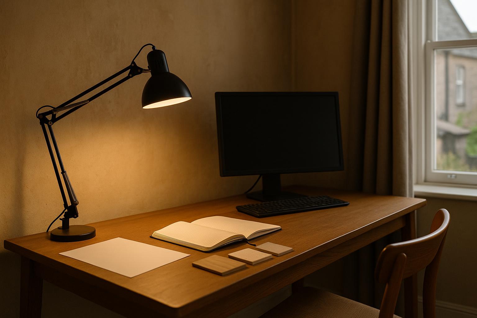 Where Light Should Fall in a Home Office