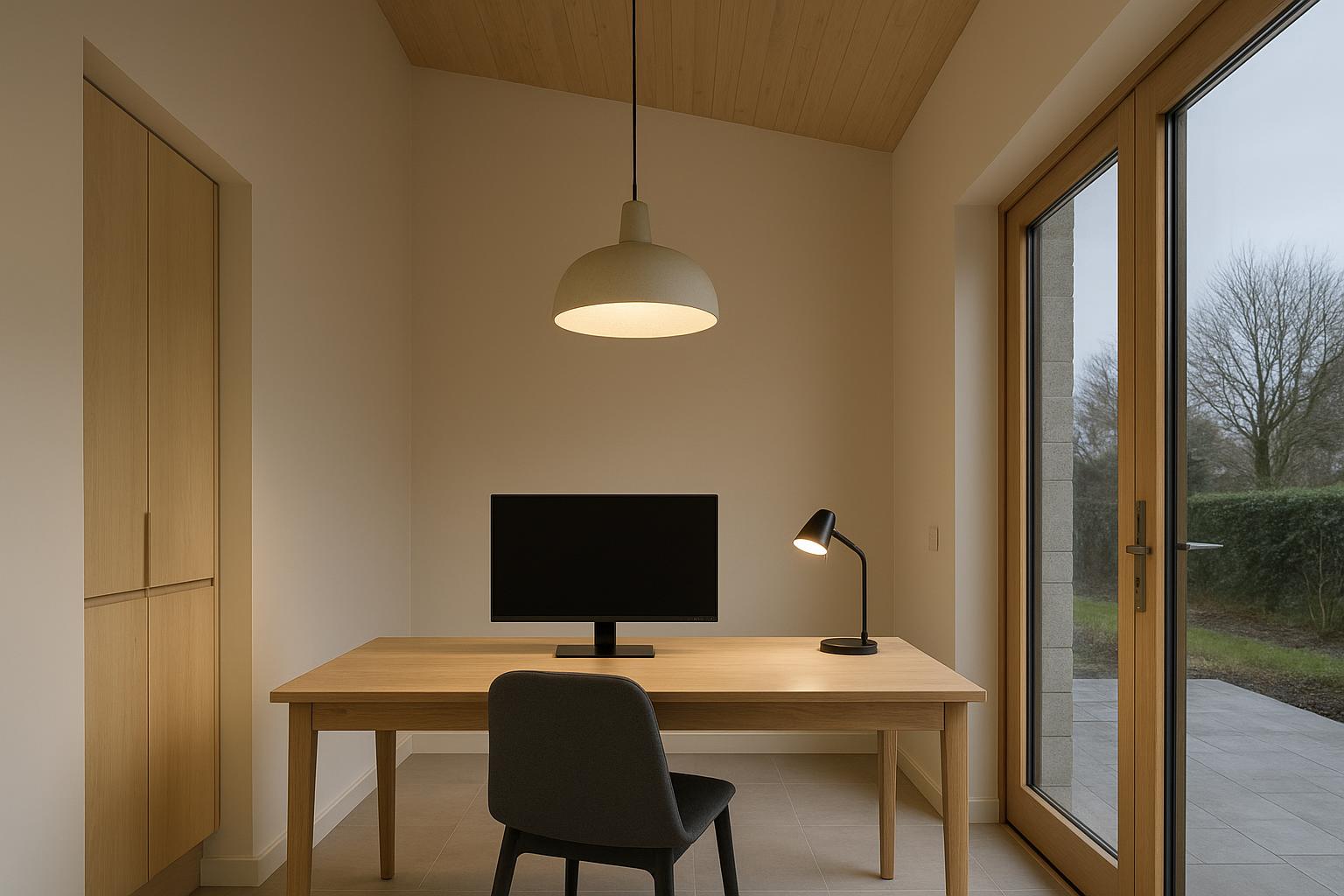 Where Light Should Fall in a Home Office